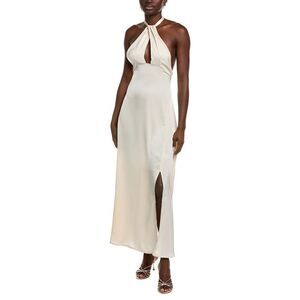 Ipponelli Womens  Halter Midi Dress, Beige